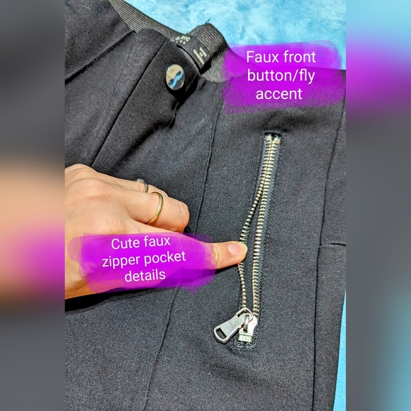 ZARA Basic Collection size XS, black dressy pants, EUC, crop skinny style - Picture 5 of 13